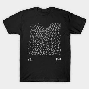 Numb U2 / Minimalist Graphic Design Fan Artwork T-Shirt